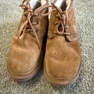 Womens Suede Lace-Up Casual Shoes in Brown - Classic Comfort